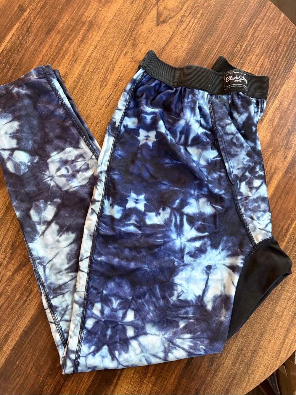 Black Star Navy Tie-Dye Leggings